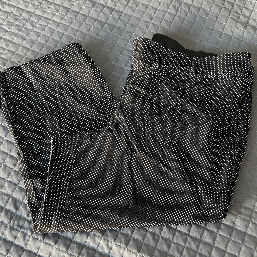 Lane Bryant Black and White Capris